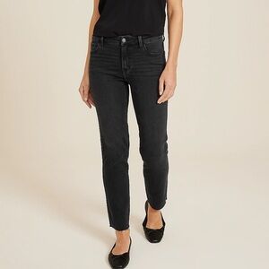 m jeans by maurices ™ Black Mid Rise Slim Straight Ankle Jean